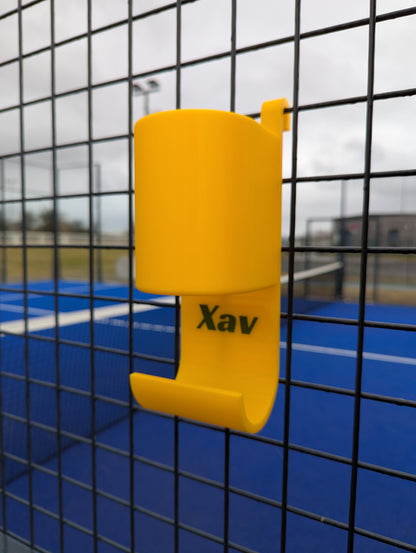 Support Gourde & Serviette Padel | Modèle Personnalisable