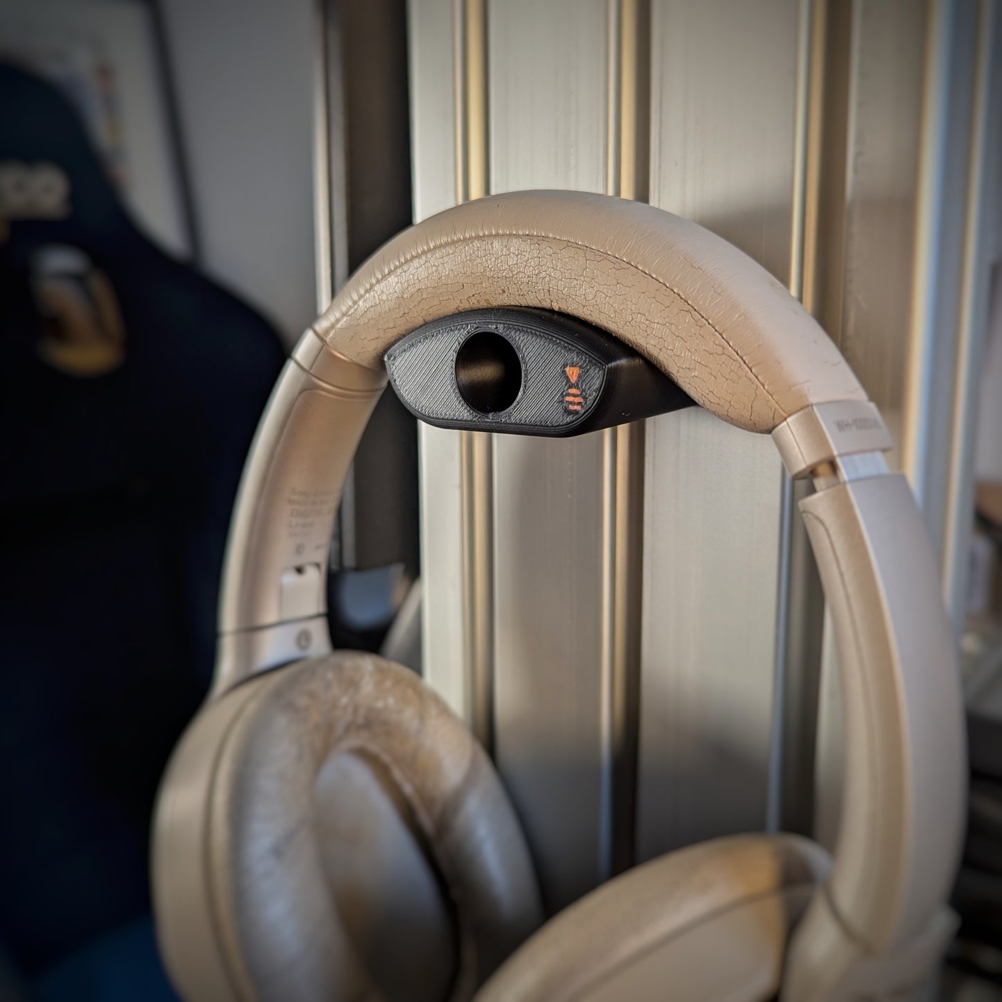 Support casque audio pour cockpit et châssis simracing en profilé aluminium