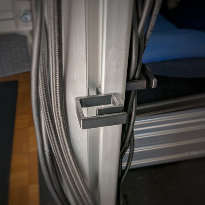 Lot de 10 clips de gestion de câbles – profilé aluminium rainure 8 mm