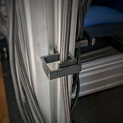 Lot de 10 clips de gestion de câbles – profilé aluminium rainure 8 mm