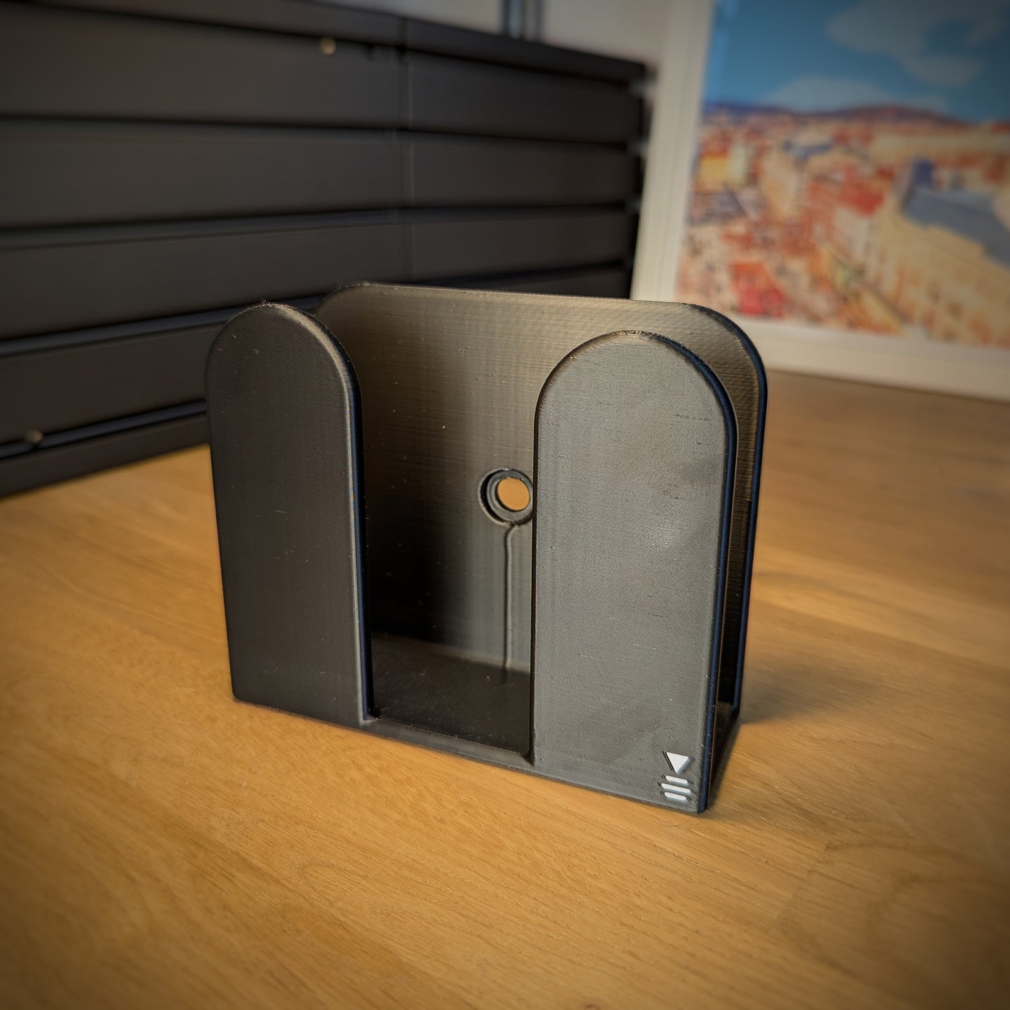 Support gants simracing | Boîte à gants chassis profilé alu