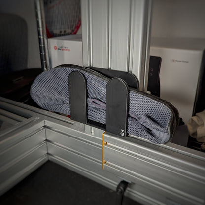 Support gants simracing | Boîte à gants chassis profilé alu